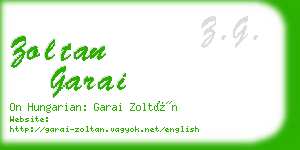 zoltan garai business card